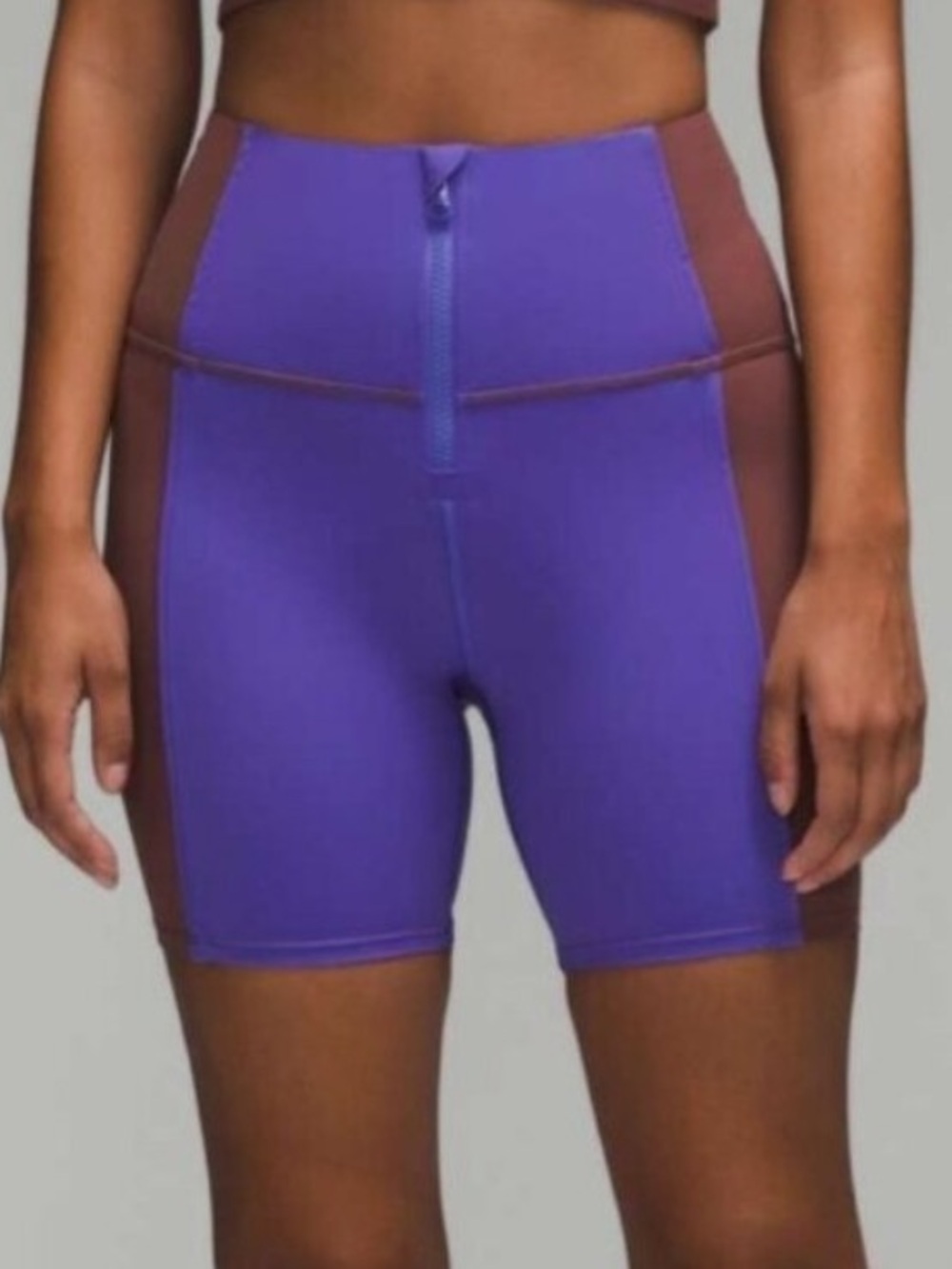Lululemon Hike to Swim Bike Short Indigo/Brown | Size 8, 6” Inseam
